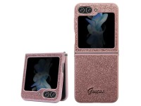 Capa Guess Glitter Script para Samsung Galaxy Z Flip 5 - rosa Capa Guess Glitter Script para Samsung Galaxy Z Flip 5 - rosa