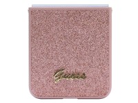 Capa Guess Glitter Script para Samsung Galaxy Z Flip 5 - rosa Capa Guess Glitter Script para Samsung Galaxy Z Flip 5 - rosa
