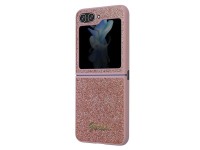Capa Guess Glitter Script para Samsung Galaxy Z Flip 5 - rosa Capa Guess Glitter Script para Samsung Galaxy Z Flip 5 - rosa