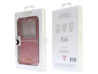 Capa Guess Glitter Script para Samsung Galaxy Z Flip 5 - rosa Capa Guess Glitter Script para Samsung Galaxy Z Flip 5 - rosa