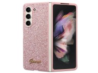 Guess Glitter Script case for Samsung Galaxy Z Fold 5 - pink