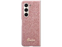 Guess Glitter Script case for Samsung Galaxy Z Fold 5 - pink