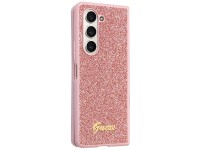 Guess Glitter Script case for Samsung Galaxy Z Fold 5 - pink