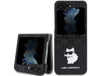 Capa Karl Lagerfeld Saffiano Monogram Choupette Pin para Samsung Galaxy Z Flip 5 - preta Capa Karl Lagerfeld Saffiano Monogram Choupette Pin para Samsung Galaxy Z Flip 5 - preta