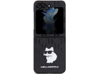 Capa Karl Lagerfeld Saffiano Monogram Choupette Pin para Samsung Galaxy Z Flip 5 - preta Capa Karl Lagerfeld Saffiano Monogram Choupette Pin para Samsung Galaxy Z Flip 5 - preta