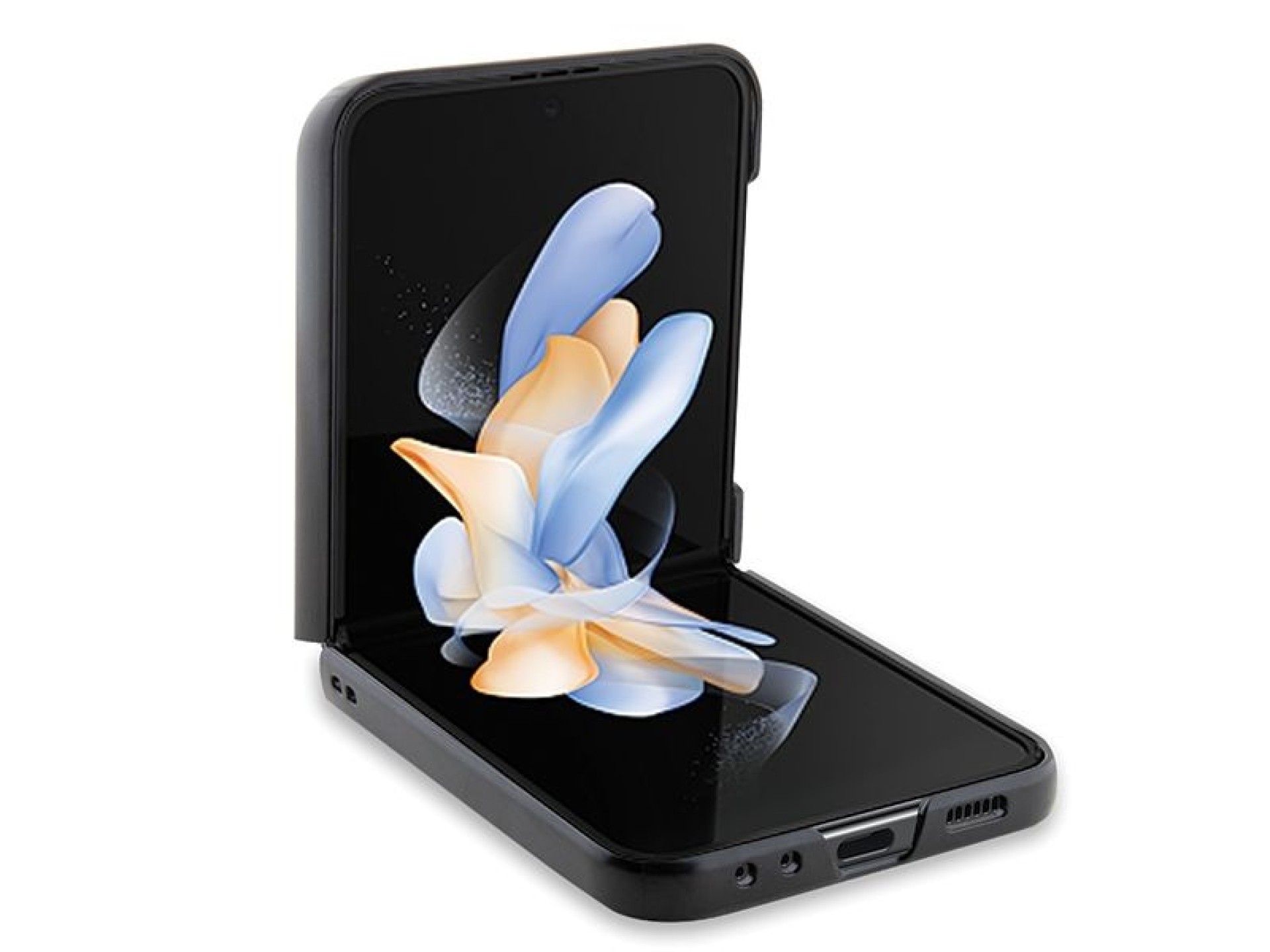 Capa Karl Lagerfeld Saffiano Monogram Choupette Pin para Samsung Galaxy Z Flip 5 - preta
