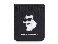 Capa Karl Lagerfeld Saffiano Monogram Choupette Pin para Samsung Galaxy Z Flip 5 - preta Capa Karl Lagerfeld Saffiano Monogram Choupette Pin para Samsung Galaxy Z Flip 5 - preta