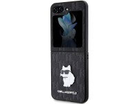 Capa Karl Lagerfeld Saffiano Monogram Choupette Pin para Samsung Galaxy Z Flip 5 - preta Capa Karl Lagerfeld Saffiano Monogram Choupette Pin para Samsung Galaxy Z Flip 5 - preta