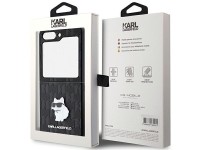 Capa Karl Lagerfeld Saffiano Monogram Choupette Pin para Samsung Galaxy Z Flip 5 - preta Capa Karl Lagerfeld Saffiano Monogram Choupette Pin para Samsung Galaxy Z Flip 5 - preta