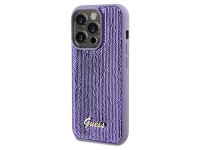 Guess Sequin Script Metal case for iPhone 14 Pro - purple Guess Sequin Script Metal case for iPhone 14 Pro - purple