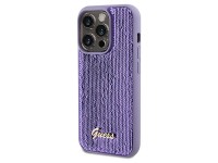 Guess Sequin Script Metal case for iPhone 14 Pro Max - purple Guess Sequin Script Metal case for iPhone 14 Pro Max - purple