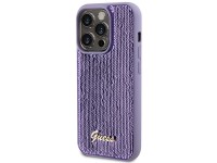 Guess Sequin Script Metal case for iPhone 15 Pro - purple Guess Sequin Script Metal case for iPhone 15 Pro - purple