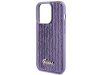 Guess Sequin Script Metal case for iPhone 15 Pro - purple Guess Sequin Script Metal case for iPhone 15 Pro - purple