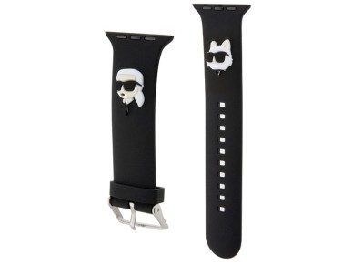 Karl Lagerfeld 3D Rubber Karl&Choupette Heads strap for Apple Watch 38/40/41mm - black Karl Lagerfeld 3D Rubber Karl&Choupette Heads strap for Apple Watch 38/40/41mm - black