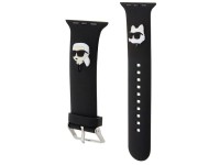 Pulseira Karl Lagerfeld 3D em borracha com as cabeças de Karl e Choupette para Apple Watch 42/44/45/ Pulseira Karl Lagerfeld 3D em borracha com as cabeças de Karl e Choupette para Apple Watch 42/44/45/