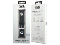 Pulseira Karl Lagerfeld 3D em borracha com as cabeças de Karl e Choupette para Apple Watch 42/44/45/ Pulseira Karl Lagerfeld 3D em borracha com as cabeças de Karl e Choupette para Apple Watch 42/44/45/
