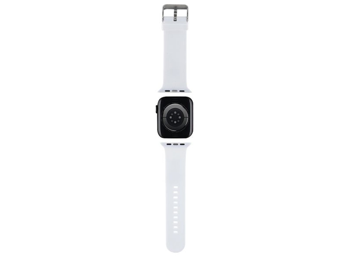 Pulseira Karl Lagerfeld 3D em borracha com as cabeças de Karl e Choupette para Apple Watch 42/44/45/