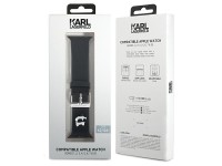 Pulseira de borracha 3D Choupette de Karl Lagerfeld para Apple Watch 42/44/45/49mm - Preta Pulseira de borracha 3D Choupette de Karl Lagerfeld para Apple Watch 42/44/45/49mm - Preta