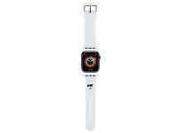 Pulseira Karl Lagerfeld 3D com estampa de cabe�as de Choupette para Apple Watch 38/40/41mm - Branca