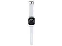 Correa Karl Lagerfeld 3D de goma con cabezas de choupette para Apple Watch de 38/40/41 mm - Blanca