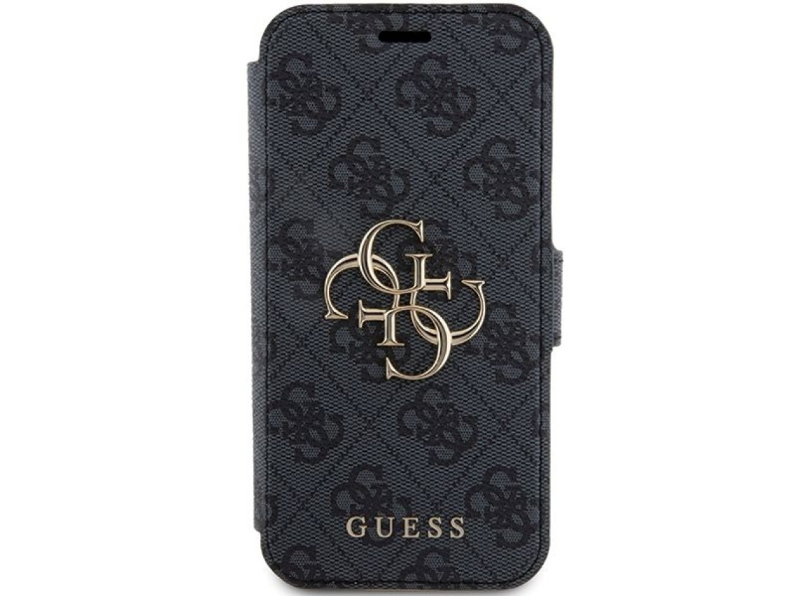 Guess 4G Metal Logo case for iPhone 15 Pro - gray