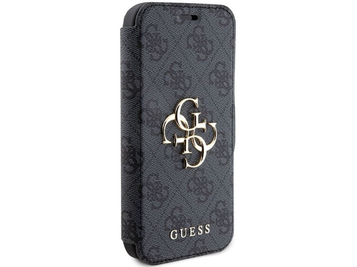 Guess 4G Metal Logo case for iPhone 15 Pro - gray