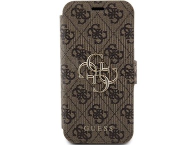 Capa Guess 4G com logo metálico para iPhone 15 Pro - marrom Capa Guess 4G com logo metálico para iPhone 15 Pro - marrom