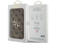 Capa Guess 4G com logo metálico para iPhone 15 Pro - marrom Capa Guess 4G com logo metálico para iPhone 15 Pro - marrom
