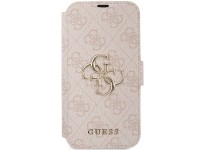 Capa Guess 4G com logo metálico para iPhone 15/14/13 - rosa Capa Guess 4G com logo metálico para iPhone 15/14/13 - rosa