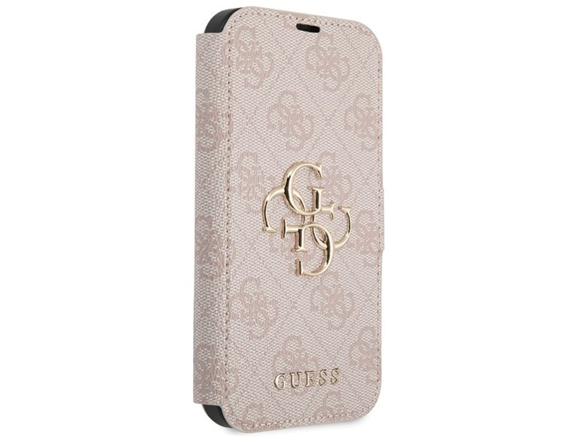Capa Guess 4G com logo metálico para iPhone 15/14/13 - rosa