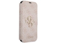 Capa Guess 4G com logo metálico para iPhone 15/14/13 - rosa Capa Guess 4G com logo metálico para iPhone 15/14/13 - rosa