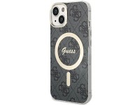 Capa Guess IML 4G MagSafe para iPhone 15 - preta Capa Guess IML 4G MagSafe para iPhone 15 - preta