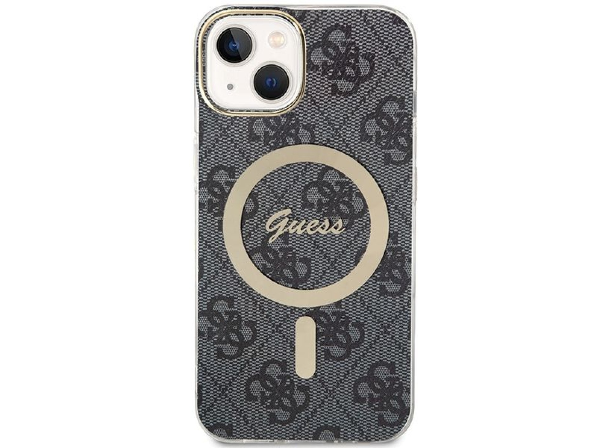 Capa Guess IML 4G MagSafe para iPhone 15 - preta