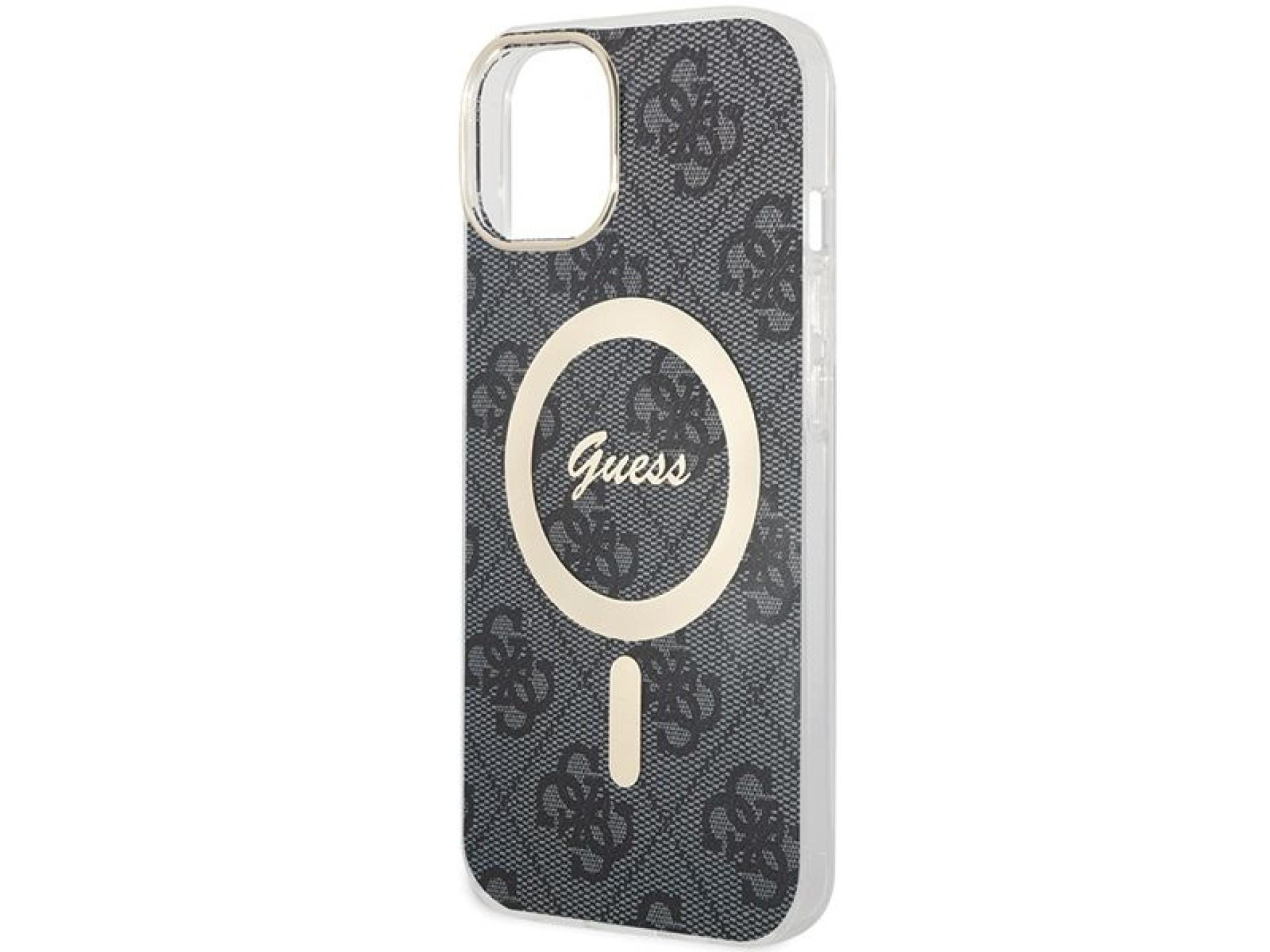 Capa Guess IML 4G MagSafe para iPhone 15 - preta