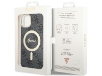 Capa Guess IML 4G MagSafe para iPhone 15 - preta Capa Guess IML 4G MagSafe para iPhone 15 - preta