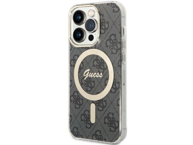 Guess IML 4G MagSafe case for iPhone 15 Pro - black Guess IML 4G MagSafe case for iPhone 15 Pro - black