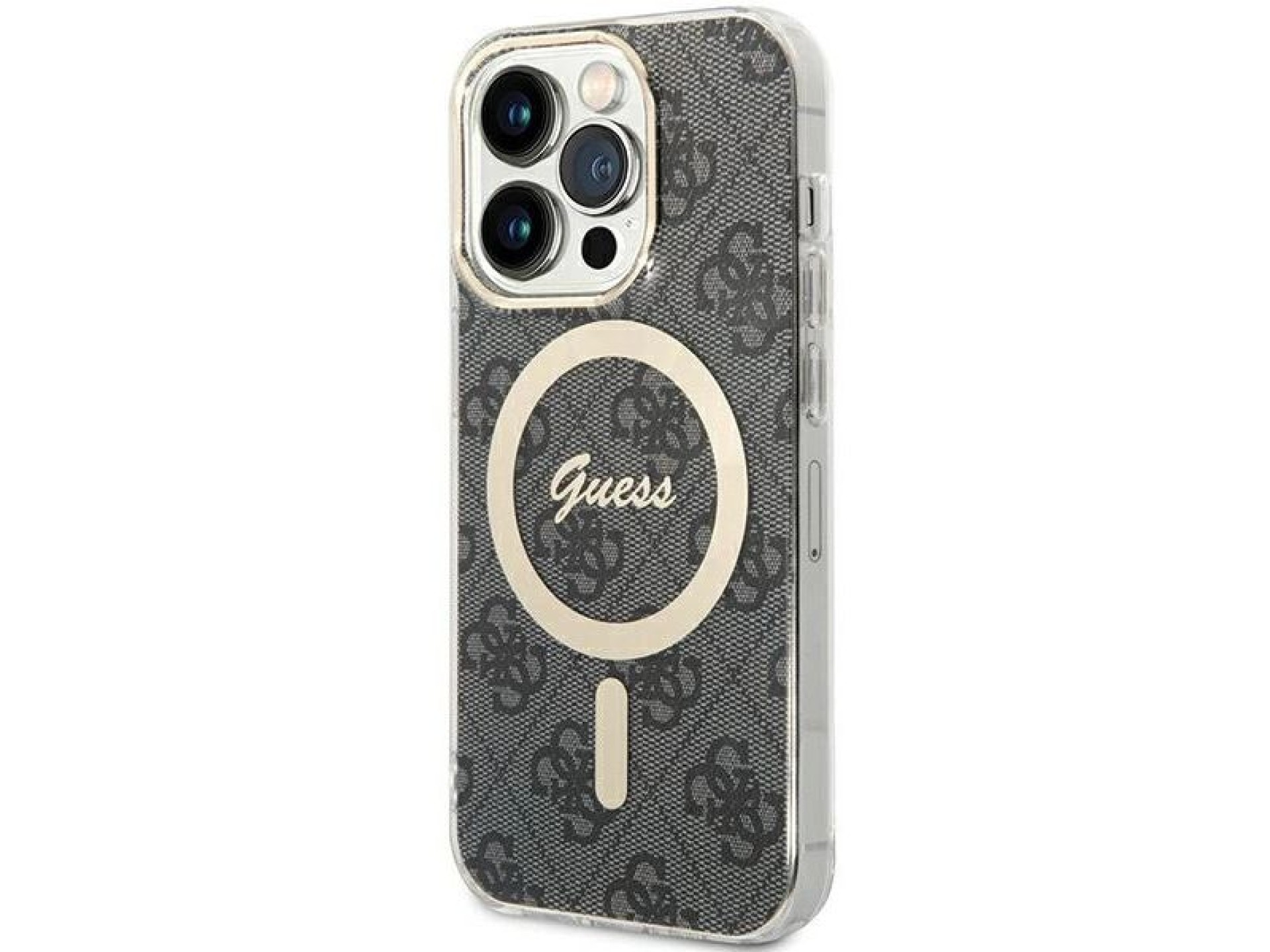 Capa Guess IML 4G MagSafe para iPhone 15 Pro - preta