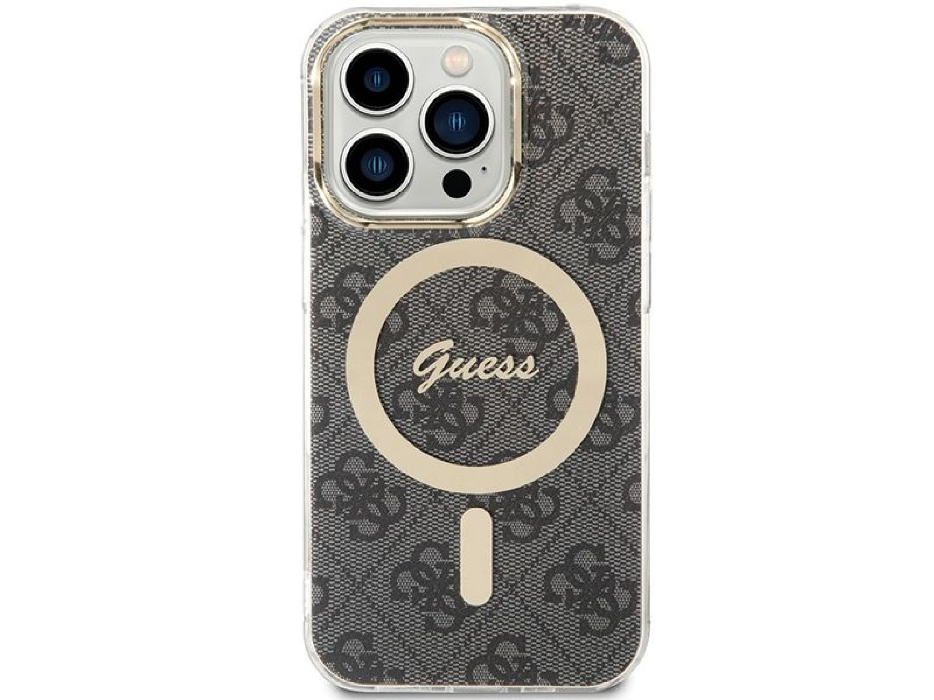 Capa Guess IML 4G MagSafe para iPhone 15 Pro - preta