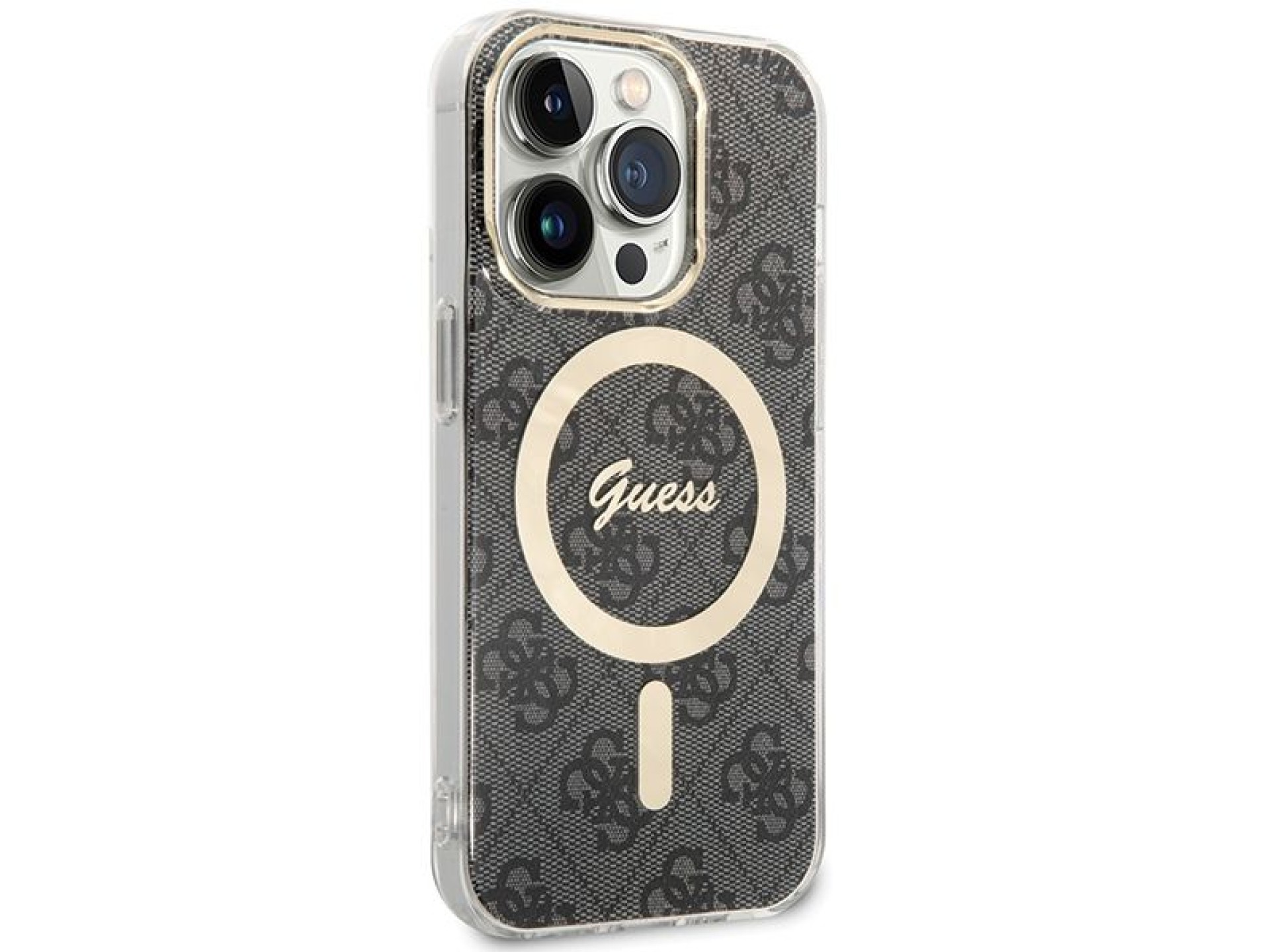Capa Guess IML 4G MagSafe para iPhone 15 Pro - preta