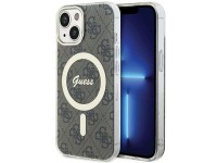 Capa Guess IML 4G MagSafe para iPhone 15 - marrom Capa Guess IML 4G MagSafe para iPhone 15 - marrom