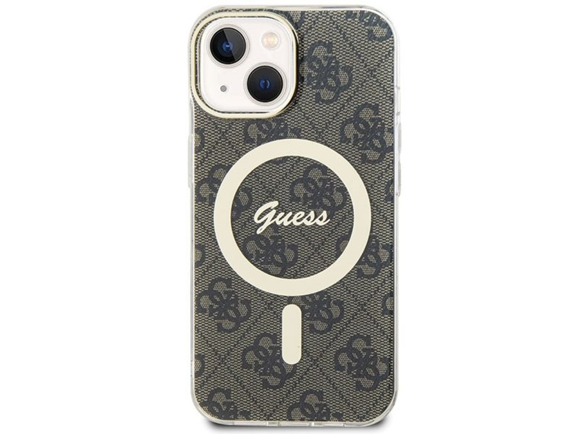 Capa Guess IML 4G MagSafe para iPhone 15 - marrom