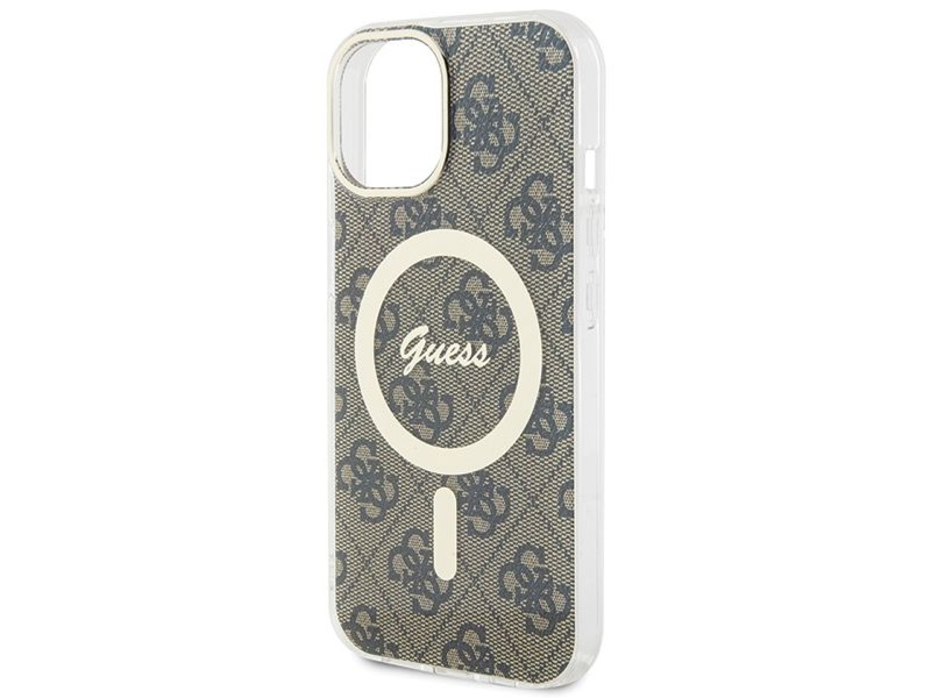 Capa Guess IML 4G MagSafe para iPhone 15 - marrom