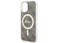 Capa Guess IML 4G MagSafe para iPhone 15 - marrom Capa Guess IML 4G MagSafe para iPhone 15 - marrom