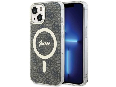 Capa Guess IML 4G MagSafe para iPhone 15 Plus - Marrom