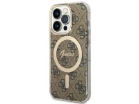 Funda Guess IML 4G MagSafe para iPhone 15 Pro - marrón Funda Guess IML 4G MagSafe para iPhone 15 Pro - marrón