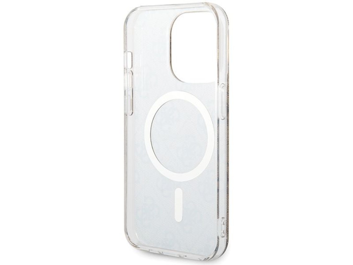 Funda Guess IML 4G MagSafe para iPhone 15 Pro - marrón