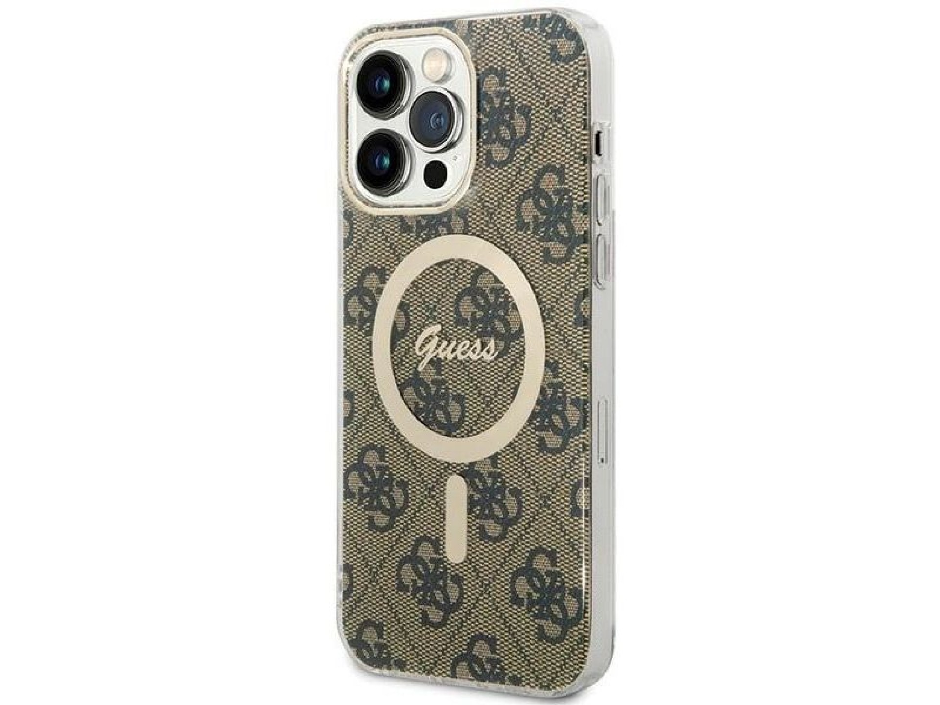 Capa Guess IML 4G MagSafe para iPhone 15 Pro Max - Marrom
