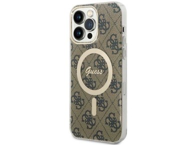 Guess IML 4G MagSafe Case for iPhone 15 Pro Max - Brown Guess IML 4G MagSafe Case for iPhone 15 Pro Max - Brown
