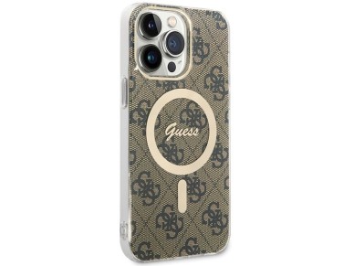 Guess IML 4G MagSafe Case for iPhone 15 Pro Max - Brown Guess IML 4G MagSafe Case for iPhone 15 Pro Max - Brown