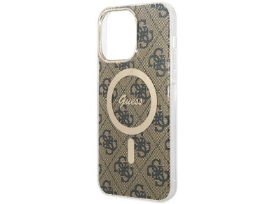 Guess IML 4G MagSafe Case for iPhone 15 Pro Max - Brown Guess IML 4G MagSafe Case for iPhone 15 Pro Max - Brown